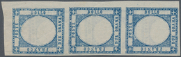 Italien - Altitalienische Staaten: Neapel: 1891. 2 Grana Blue, Proof Without Embossed Center In Adop - Neapel