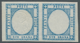 Italien - Altitalienische Staaten: Neapel: 1861, 2 Grana Azzurro Chiaro, 2gr. Bright Blue Horizontal - Napoli