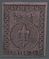 Italien - Altitalienische Staaten: Parma: 1852, 25 Centesimi Violetto, 25c. Violet Unused Without Gu - Parme