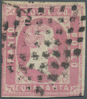 Italien - Altitalienische Staaten: Sardinien: 1851, 40c. Rose-lilac, Fresh Colour, Slightly Cut Into - Sardinia