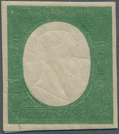 Italien - Altitalienische Staaten: Sardinien: 1854. NOT ISSUED 5 Centesimi Green, Mint With Gum, Usu - Sardinia