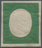 Italien - Altitalienische Staaten: Sardinien: 1854, 5 C Green, Not Issued Stamps Like The 3rd Emissi - Sardinia