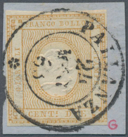 Italien: 1862 Two Colour Shades Of 2c. Used, One In Brownish Yellow Tied By Pallenza Cds To Small Pi - Mint/hinged