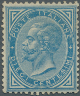 Italien: 1877, 10c. Blue, Fresh Colour, Good Centering, Normally Perforated, Mint Original Gum With - Ongebruikt