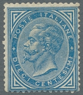 Italien: 1877, "10 C. Blue", Color-intensive Value With Full Original Gum And Very Tiny Corner Creas - Ongebruikt