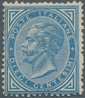 Italien: 1877. 10 C Blue, Unused With Partial Gum. Certificate Raybaudi. - Mint/hinged