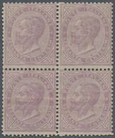 Italien: 1863, 60 Cent. Violet In Block Of Four Mint Never Hinged, Genuine And Immaculate, Signed An - Ongebruikt