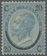 Italien: 1865, 20 C Overprint Of 15 C Dull Blue Unused With Original Gum (Sass. 1.750.-) ÷ 1865, 20 - Ongebruikt