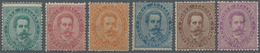 Italien: 1879. King Umberto Definitives, 5 C Green To 50 C Mauve, Perforated 14 (comb), Watermarked - Mint/hinged