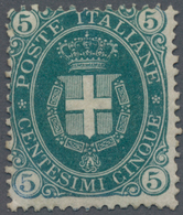 Italien: 1889, 5 C Deep Green, Perf 14 (comb), Watermark "Crown", Mint With Orininal Gum, Slightly O - Mint/hinged