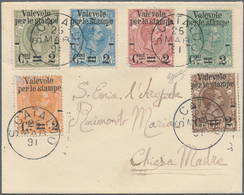 Italien: 1890/1891. Complete Set "Valevole Per Le Stampe" Overprinted On Parcel Stamps, On Overfrank - Mint/hinged