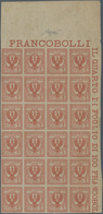 Italien: 1901, Floreale 2c. Reddish Brown, Imperforate Proof On Greyish Unwatermarked And Ungummed P - Ongebruikt