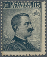 Italien: 1909. 15c Viktor Emanuel III Black-slate. Mint, NH. Signed Bolaffi And Diena. Photo Certifi - Nuevos