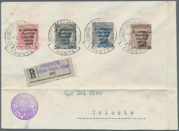 Italien: 1922, 10 C. To 40 C. "IX CONGRESSO PHILATELICO ITALIANO TRIESTE" Four Values In Perfect Con - Ongebruikt