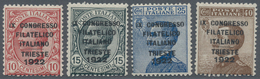 Italien: 1922. Ninth Italian Philatelic Congress, Trieste. Definitives Of 1906/08 Overprinted "IX CO - Ongebruikt