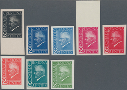 Italien: 1924: "POSTA DI CREMONA 2 CENTES" 8 DIFFERENT ECKERLIN ESSAYS (probably Picturing Dr Eckerl - Mint/hinged