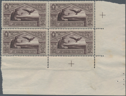 Italien: 1930. Complete Set VERGIL In Blocks Of 4 (13 Values) With Margins Or Corner Margins (partia - Mint/hinged