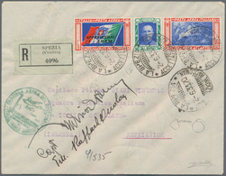 Italien: 1933: Complete Set Of The Balbo Mass Flights Consisting Of 40 Air Letters With The Differen - Mint/hinged