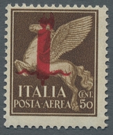 Italien: 1944, "50 C. And 1 L. With Verona Overprint", Perfect MNH Values Of These Rarities From The - Neufs