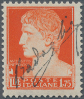 Italien: 1943, 1,75 Cent. Orange Emperor Augustus With Black Overprint (new Government Of Italy), No - Ongebruikt