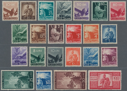 Italien: 1945/1948. Definitives Set "Democratica", 23 Values, Fine Mint Never Hinged, Regular Center - Ongebruikt