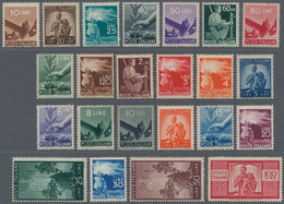 Italien: 1945/1948. Definitives Set "Democratica", 23 Values, Fine Mint Never Hinged, Perfect Center - Neufs