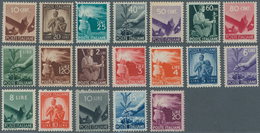 Italien: 1945, 10 C - 100 L Complete Set, Mint Never Hinged - Mint/hinged