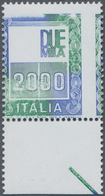 Italien: 1979, 2000 L Multiple Colour Without The Effigy And With Very Displaced Vertical Perforatio - Ongebruikt