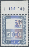 Italien: 1978, 5000 L Multiple Colour Without Green Printing, I.e. Without The Effigy, And With The - Mint/hinged