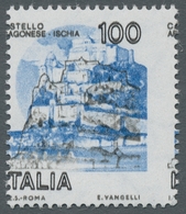 Italien: 1980, "100 L. Aragonese Castle In Blue (different Colors) - So-called Castello Azzurro", Th - Ongebruikt