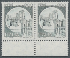 Italien: 1980, "600 L. Castello Scaligero In Black - So-called "Castello Nero", MNH Horizontal Pair - Mint/hinged