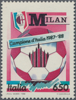 Italien: 1988, 650 L Multiple Colour "scudetto Al Milan" With Blue Color Instead Of Green, Mint Neve - Ongebruikt