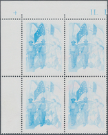 Italien: 1990, Centenary Of Labour Day, 600l. With Impression Of Blue Colour Only, Marginal Block Of - Ongebruikt