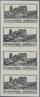 Italien - Militärpostmarken: Feldpost: 1943, Tunis Issue, Imperforate Proof Strip Of Four On Ungumme - Militaire Post (PM)