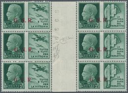 Italien - Militärpostmarken: Nationalgarde: 1944, G.N.R. Overprints On "propaganda Di Guerra", Bresc - Other & Unclassified