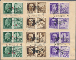 Italien - Militärpostmarken: Nationalgarde: 1944. Philatelic Letter, Franked With The Complete Set " - Andere & Zonder Classificatie