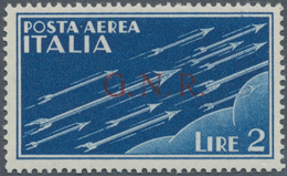 Italien - Militärpostmarken: Nationalgarde: 1943. Airmail 2 L. Blue Overprinted With "G.N.R." In Bre - Andere & Zonder Classificatie