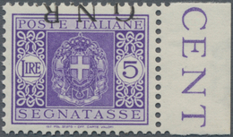 Italien - Militärpostmarken: Nationalgarde: 1943, 5 L Violet With Inverted Overprint "G.N.R." Was A - Autres & Non Classés
