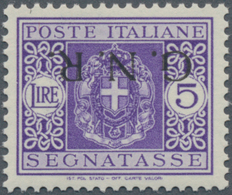 Italien - Militärpostmarken: Nationalgarde: 1943, G.N.R. On Postage Dues 5l. Violet, Brescia Issue, - Sonstige & Ohne Zuordnung