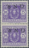 Italien - Militärpostmarken: Nationalgarde: 1943, G.N.R. On Postage Dues 5l. Violet, Brescia Issue, - Andere & Zonder Classificatie