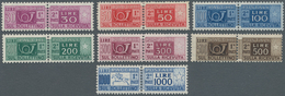 Italien - Paketmarken: 1946/1954, PARCEL STAMPS, 16 Values, Complete Set Including The Rare 1.000 Li - Colis-postaux