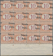 Italienische Besetzung 1918/23 - Julisch-Venetien - Portomarken: 1918, 10c. Orange/carmine, Bottom M - Venezia Giuliana