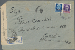 Italienische Besetzung 1941/43 - Montenegro: 1942. Registered Cover (faults, Clipped Corner) To A In - Montenegro