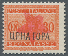 Italienische Besetzung 1941/43 - Montenegro: IVANGRAD (Beran) 1943: Postage Due, "30 C. With Hand-st - Montenegro