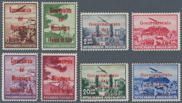 Italienische Besetzung 1941/43 - Montenegro: 1943, 0.50 L - 30 L Airmail Stamps, Complete Set With R - Montenegro