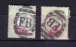 N° 94 Et 109 Même Type De Cachet Reine Victoria Et Roi Edouart 7 - Used Stamps
