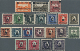 Jugoslawien: 1919, For The War-damaged And Postage Stamps, Each With Inverted Overprint, As A Comple - Other & Unclassified