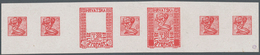 Jugoslawien: 1918. "Freedom For Croatia". 40 (Fil) Red, Imperforated, Thick, White Chalky Carton Pap - Autres & Non Classés