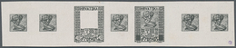 Jugoslawien: 1918. "Freedom For Croatia". 40 (Fil) Black, Imperforated, Thick, White Chalky Carton P - Altri & Non Classificati