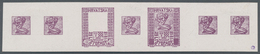 Jugoslawien: 1918. "Freedom For Croatia". 40 (Fil) Violet, Imperforated, Thick, White Chalky Carton - Andere & Zonder Classificatie